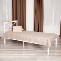 Кровать Iris (mod.9311) 90*200 (Single bed) Белый (White) - Изображение 2